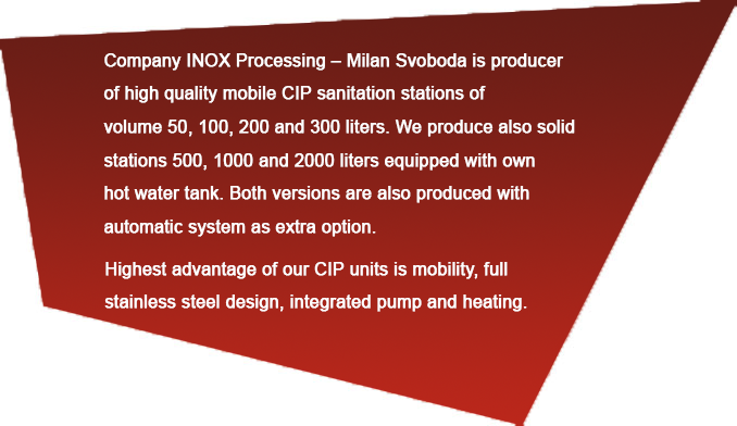 We in INOX Processing – Milan Svoboda are able to help you with complete installations.